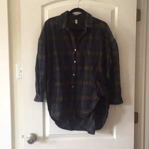 Free people plaid shirt